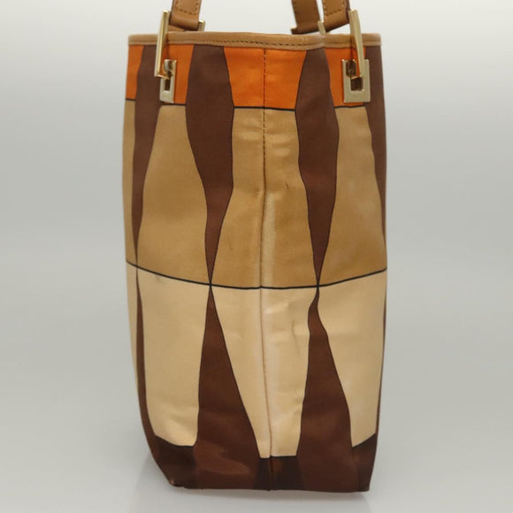 GUCCI Hand Bag Nylon Brown 002 9099 Auth ti2976