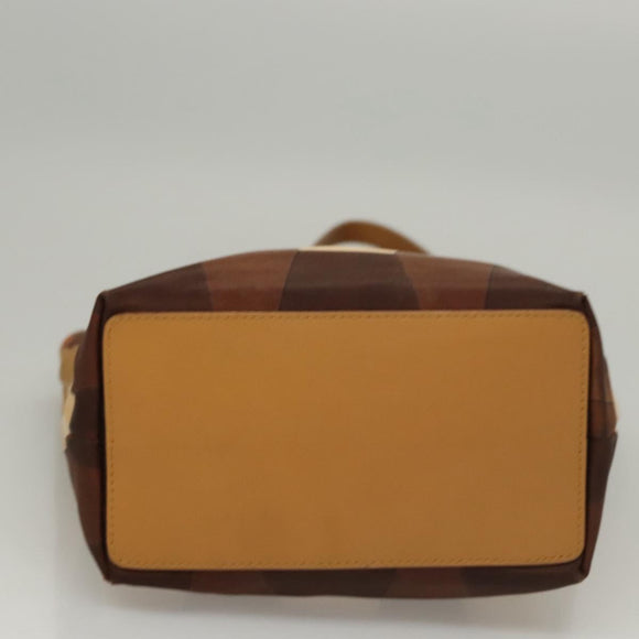 GUCCI Hand Bag Nylon Brown 002 9099 Auth ti2976