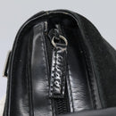 GUCCI Hand Bag Suede 2way Black Silver Auth ti2978-19