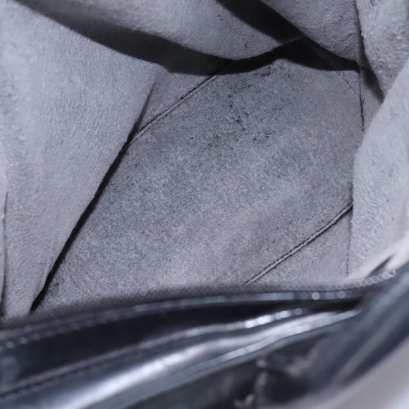 GUCCI Hand Bag Suede 2way Black Silver Auth ti2978