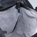 GUCCI Hand Bag Suede 2way Black Silver Auth ti2978-22