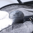 GUCCI Hand Bag Suede 2way Black Silver Auth ti2978-12