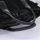 GUCCI Hand Bag Suede 2way Black Silver Auth ti2978-8