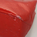 LOUIS VUITTON Monogram Vernis Reade PM Hand Bag Red Rouge M91088 LV Auth ti2980-16
