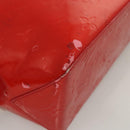 LOUIS VUITTON Monogram Vernis Reade PM Hand Bag Red Rouge M91088 LV Auth ti2980-8