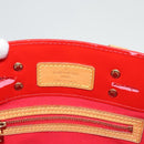 LOUIS VUITTON Monogram Vernis Reade PM Hand Bag Red Rouge M91088 LV Auth ti2980-18