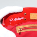 LOUIS VUITTON Monogram Vernis Reade PM Hand Bag Red Rouge M91088 LV Auth ti2980-10