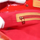 LOUIS VUITTON Monogram Vernis Reade PM Hand Bag Red Rouge M91088 LV Auth ti2980-22