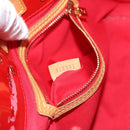 LOUIS VUITTON Monogram Vernis Reade PM Hand Bag Red Rouge M91088 LV Auth ti2980-12