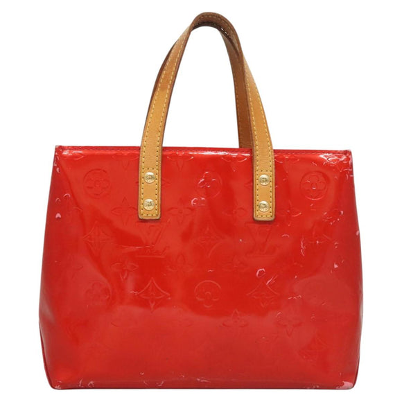 LOUIS VUITTON Monogram Vernis Reade PM Hand Bag Red Rouge M91088 LV Auth ti2980