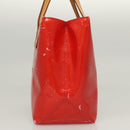 LOUIS VUITTON Monogram Vernis Reade PM Hand Bag Red Rouge M91088 LV Auth ti2980-4