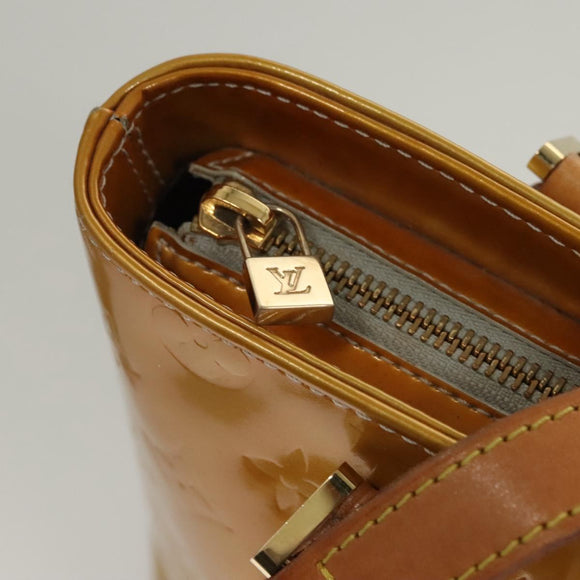 LOUIS VUITTON Monogram Vernis Houston Hand Bag Gris M91053 LV Auth ti2981