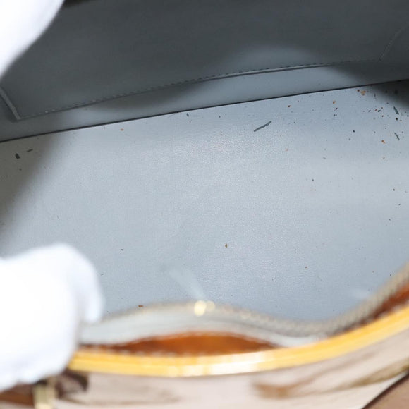 LOUIS VUITTON Monogram Vernis Houston Hand Bag Gris M91053 LV Auth ti2981