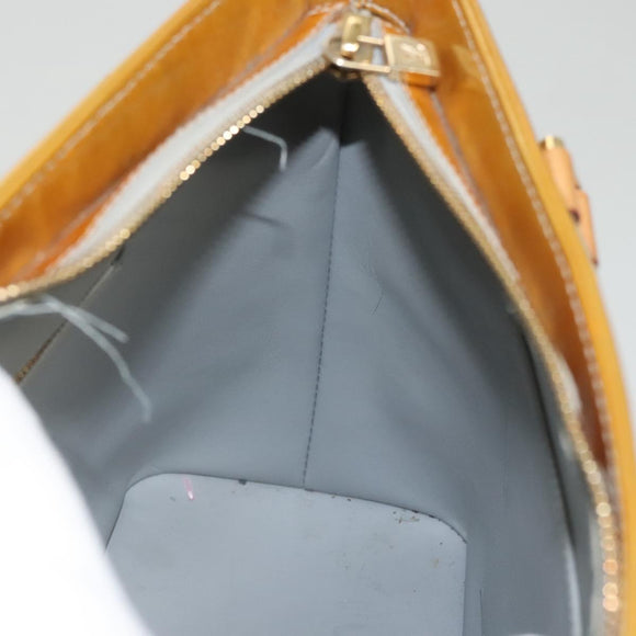 LOUIS VUITTON Monogram Vernis Houston Hand Bag Gris M91053 LV Auth ti2981