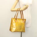 LOUIS VUITTON Monogram Vernis Houston Hand Bag Gris M91053 LV Auth ti2981-25