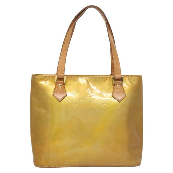 LOUIS VUITTON Monogram Vernis Houston Hand Bag Gris M91053 LV Auth ti2981