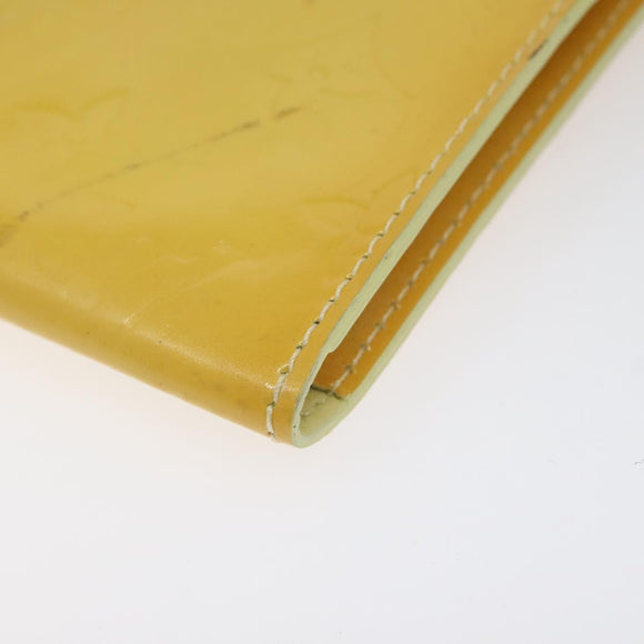 LOUIS VUITTON Monogram Vernis Kenmare Pouch Yellow M91060 LV Auth ti2982