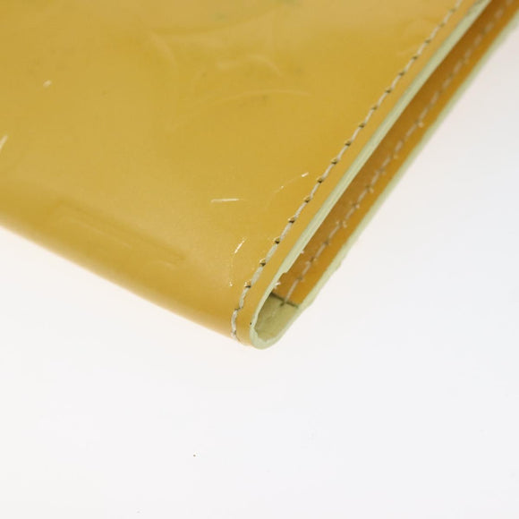 LOUIS VUITTON Monogram Vernis Kenmare Pouch Yellow M91060 LV Auth ti2982