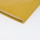 LOUIS VUITTON Monogram Vernis Kenmare Pouch Yellow M91060 LV Auth ti2982-16