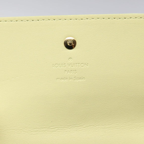 LOUIS VUITTON Monogram Vernis Kenmare Pouch Yellow M91060 LV Auth ti2982