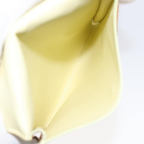 LOUIS VUITTON Monogram Vernis Kenmare Pouch Yellow M91060 LV Auth ti2982