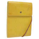 LOUIS VUITTON Monogram Vernis Kenmare Pouch Yellow M91060 LV Auth ti2982-1