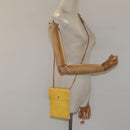 LOUIS VUITTON Monogram Vernis Kenmare Pouch Yellow M91060 LV Auth ti2982-21