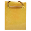 LOUIS VUITTON Monogram Vernis Kenmare Pouch Yellow M91060 LV Auth ti2982-2