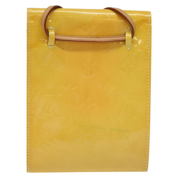 LOUIS VUITTON Monogram Vernis Kenmare Pouch Yellow M91060 LV Auth ti2982 - 0