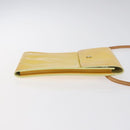 LOUIS VUITTON Monogram Vernis Kenmare Pouch Yellow M91060 LV Auth ti2982-3
