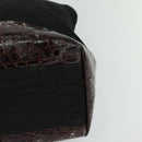 PRADA Hand Bag Nylon Black Gold Auth ti2990-14