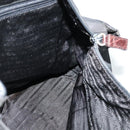 PRADA Hand Bag Nylon Black Gold Auth ti2990-18
