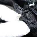 PRADA Hand Bag Nylon Black Gold Auth ti2990-12