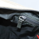 PRADA Sports Tragetasche Nylon Beige Silber Auth ti2991-21
