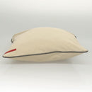 PRADA Sports Tote Bag Nylon Beige Silver Auth ti2991-5