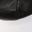 BALLY Shoulder Bag Leather Dark Brown Auth ti2993-9