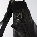 BALLY Shoulder Bag Leather Dark Brown Auth ti2993-10