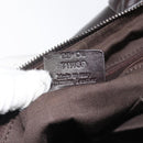 BALLY Shoulder Bag Leather Dark Brown Auth ti2993-12