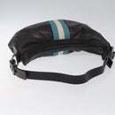 BALLY Shoulder Bag Leather Dark Brown Auth ti2993-7