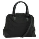BALLY Hand Bag Nylon 2way Black Silver Auth ti2995-1