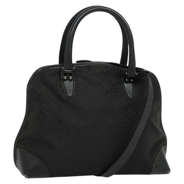 BALLY Hand Bag Nylon 2way Black Silver Auth ti2995