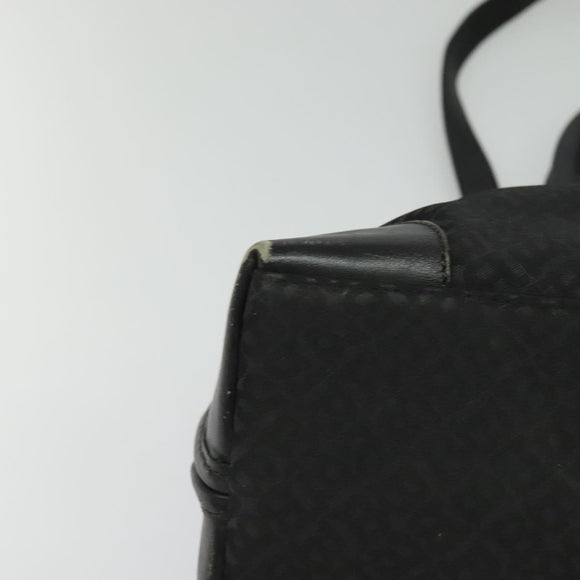 BALLY Hand Bag Nylon 2way Black Silver Auth ti2995