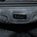 BALLY Hand Bag Nylon 2way Black Silver Auth ti2995-11