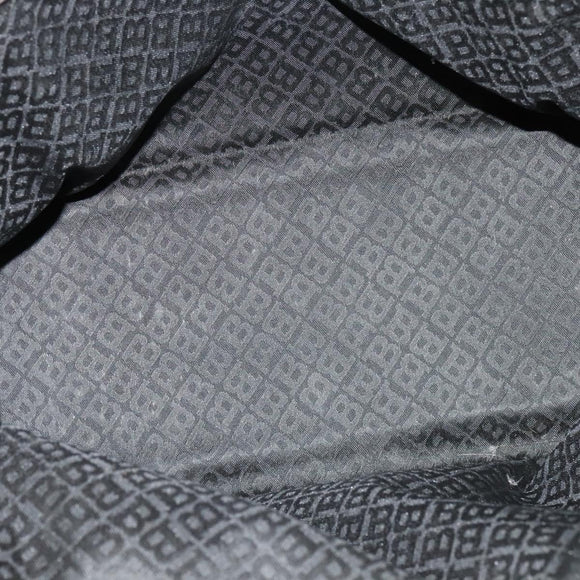 BALLY Hand Bag Nylon 2way Black Silver Auth ti2995