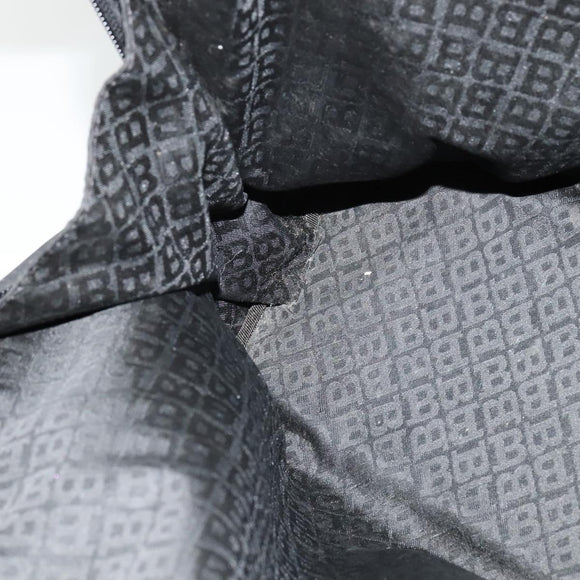 BALLY Hand Bag Nylon 2way Black Silver Auth ti2995