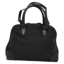 BALLY Hand Bag Nylon 2way Black Silver Auth ti2995-2