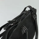 BALLY Hand Bag Nylon 2way Black Silver Auth ti2995-6