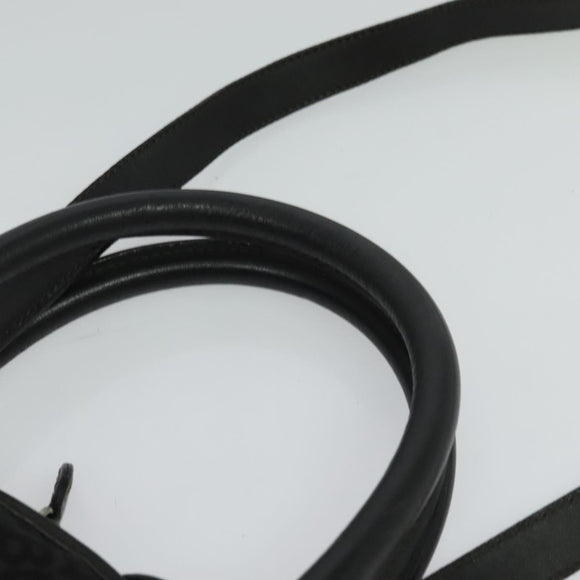 BALLY Hand Bag Nylon 2way Black Silver Auth ti2995