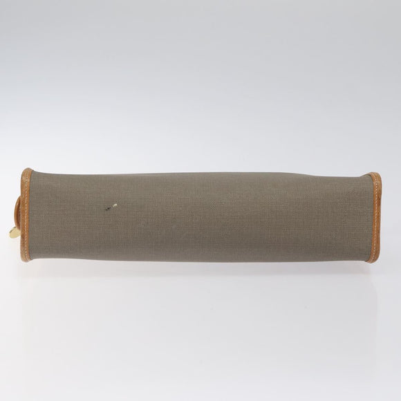 Christian Dior Clutch Bag PVC Gray Auth ti2996