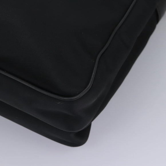 BURBERRY Business Bag Nylon Black Silver Auth ti2998